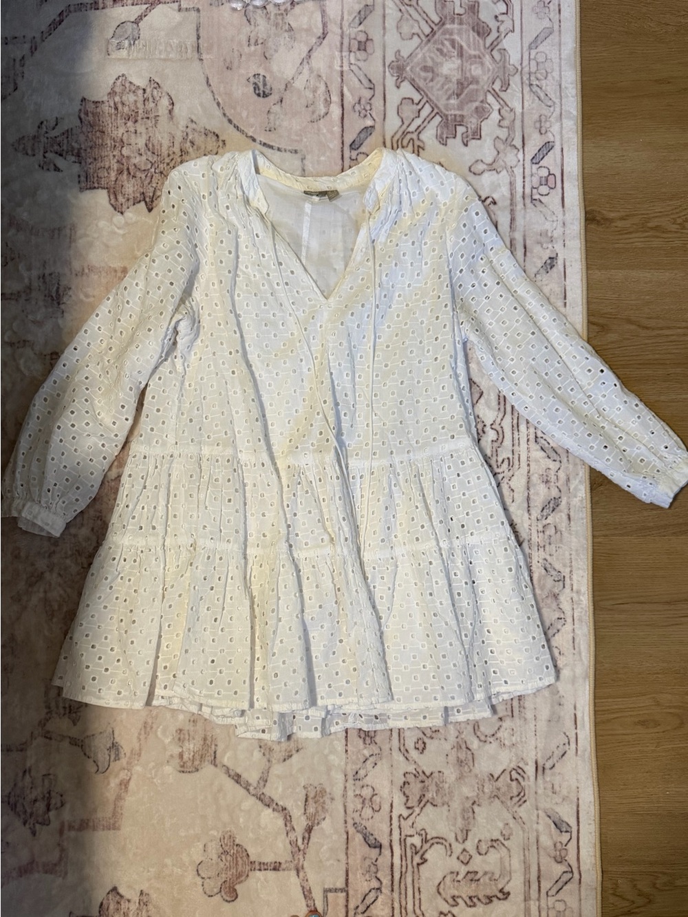 ASOS White V-Neck Dress